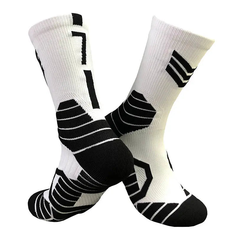 Professionelle Elite-Basketballsocken – Rutschfest, dick, atmungsaktiv für Erwachsene und Kinder