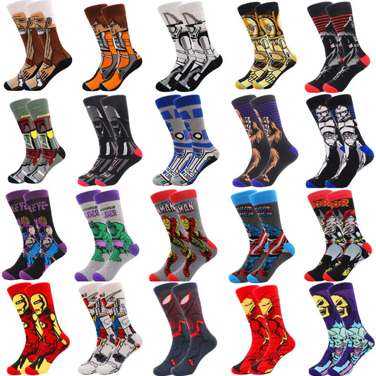 Star Wars Cosplay Socken – Lustige Yoda, R2-D2, Wookiee & Jedi Designs