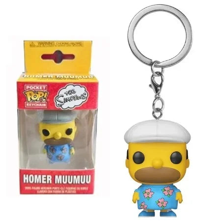 Funko Pop Pocket Keychain – The Simpsons Homer Muumuu Vinyl Figure