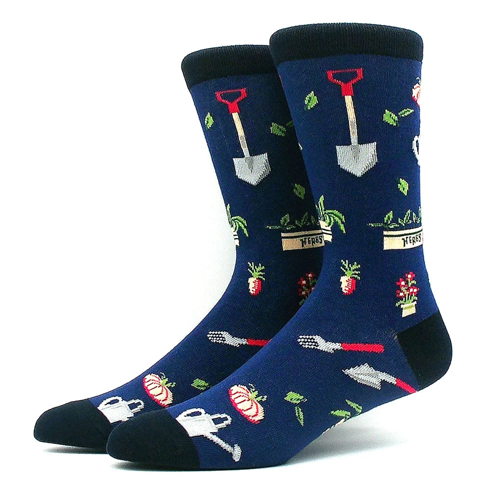 Lustige Alien- und Dinosauriersocken aus Baumwolle – Crazy Shark & ​​Planet Designs