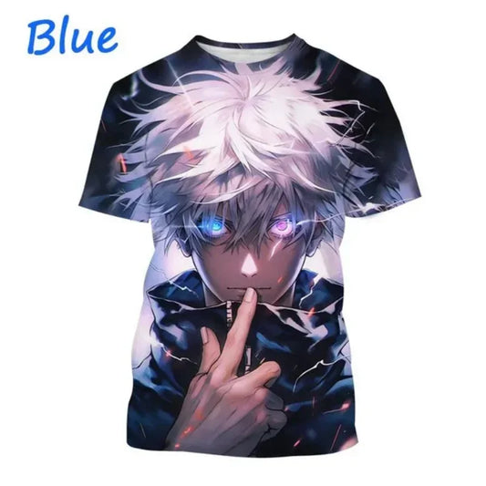 T-shirt Gojo et Yuji de style Harajuku