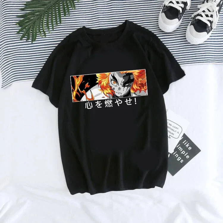 Kimetsu no Yaiba T-Shirt Tanjiro Kamado Anime T-Shirt graphique