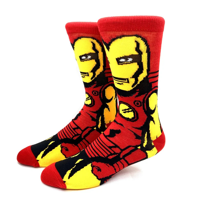 Neue Marvel Anime-Filmsocken – Lustige Wadensocken aus Baumwolle für Männer und Frauen, Cosplay-Hip-Hop-Stil