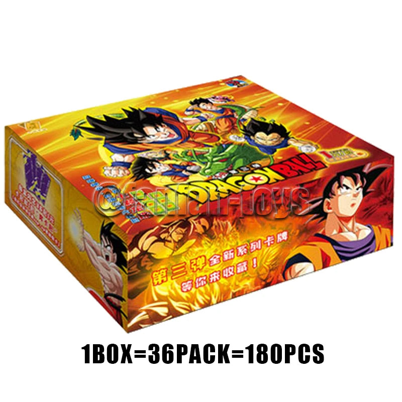 5/25/50 Pcs Dragon Ball Cards Son Goku Saiyan Vegeta TCG Rare Trading Collection Card  Anime