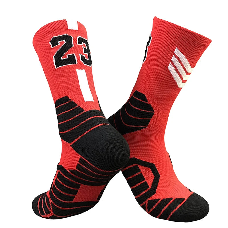 Professionelle Elite-Basketballsocken – Rutschfest, dick, atmungsaktiv für Erwachsene und Kinder
