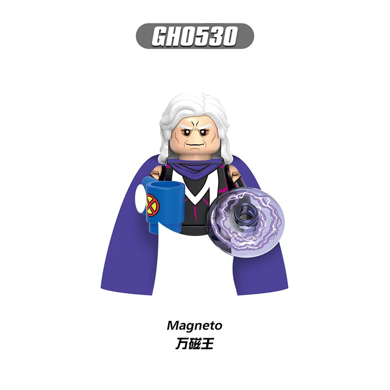 Marvel Mini Blocks – Doctor Doom, Cable und Mr. Sinister Actionfiguren, Bauspielzeugset für Kinder und Partygeschenke