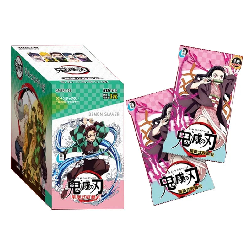 New Original Demon Slayer Cards Infinite Train SSP Card Diamond Rare Card Collection