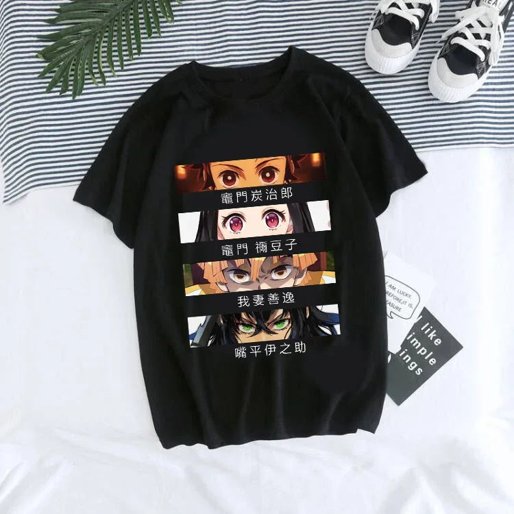 Kimetsu no Yaiba T-Shirt Tanjiro Kamado Anime T-Shirt graphique