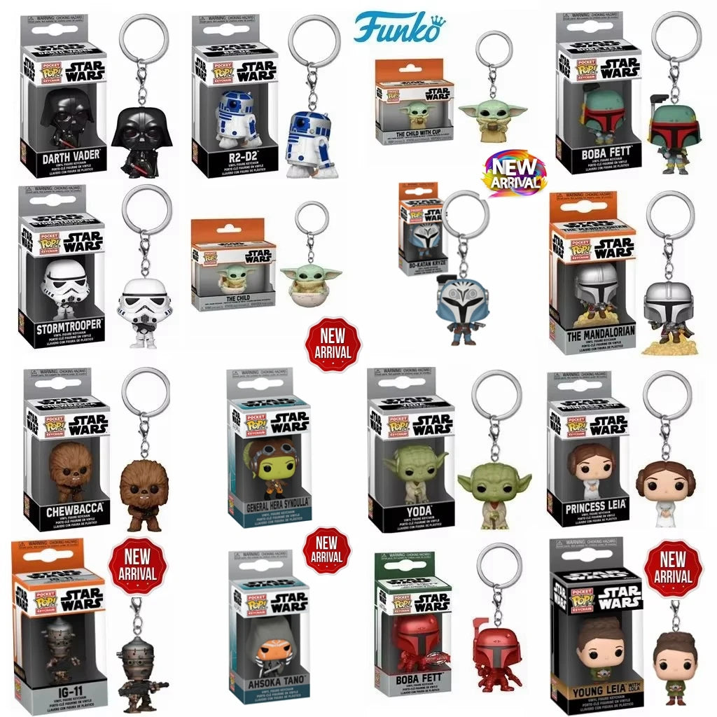 Funko POP Star Wars Keychains – Hera, Ahsoka, R2-D2, Vader & More