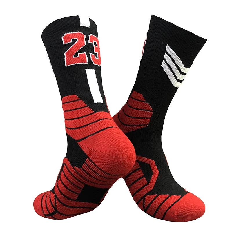 Professionelle Elite-Basketballsocken – Rutschfest, dick, atmungsaktiv für Erwachsene und Kinder