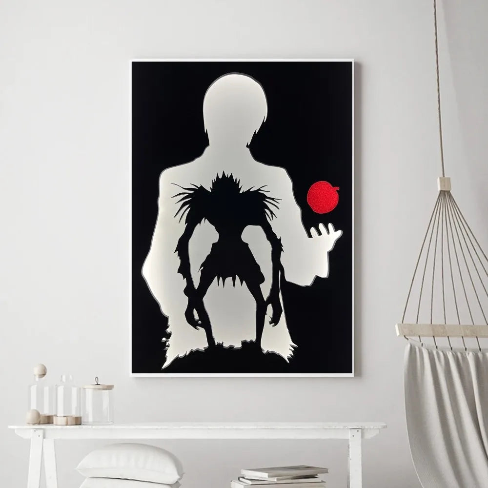 Affiches et impressions d'anime Death Note Hot Poster Sticker mural Petit format