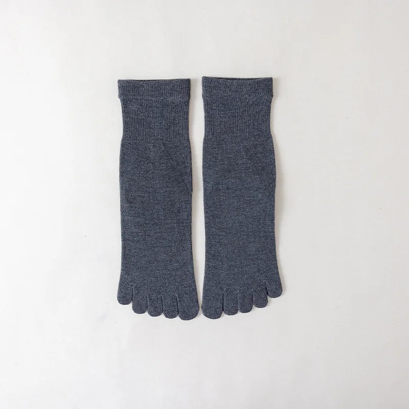 Fünf-Zehen-Socken für Herren – Atmungsaktive, schweißabsorbierende Baumwolle für Sport & Business