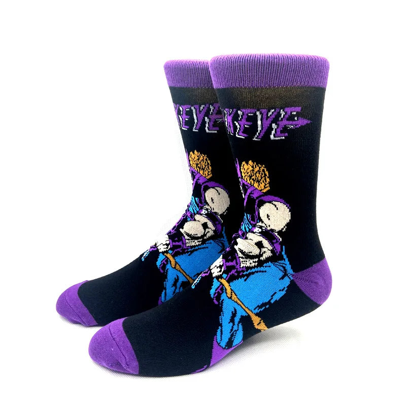 Neue Marvel Anime-Filmsocken – Lustige Wadensocken aus Baumwolle für Männer und Frauen, Cosplay-Hip-Hop-Stil