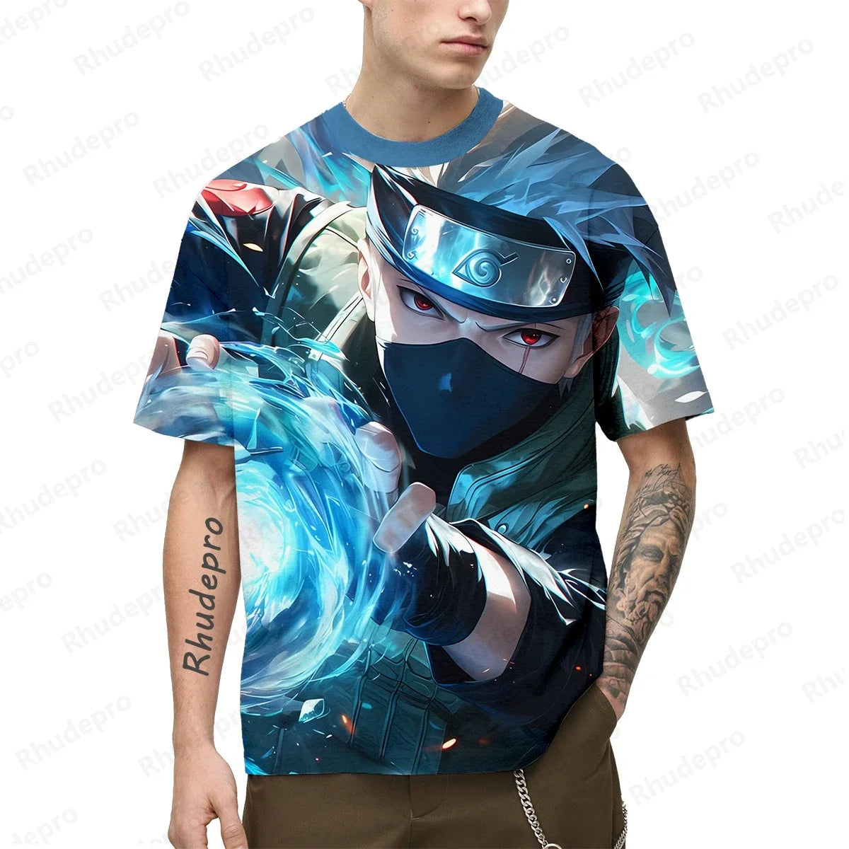 T-shirt imprimé 3D Naruto – Uzumaki Naruto Anime Manches courtes
