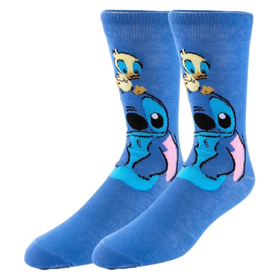 Chaussettes MINISO Disney Anime Cartoon Nouveauté Drôle