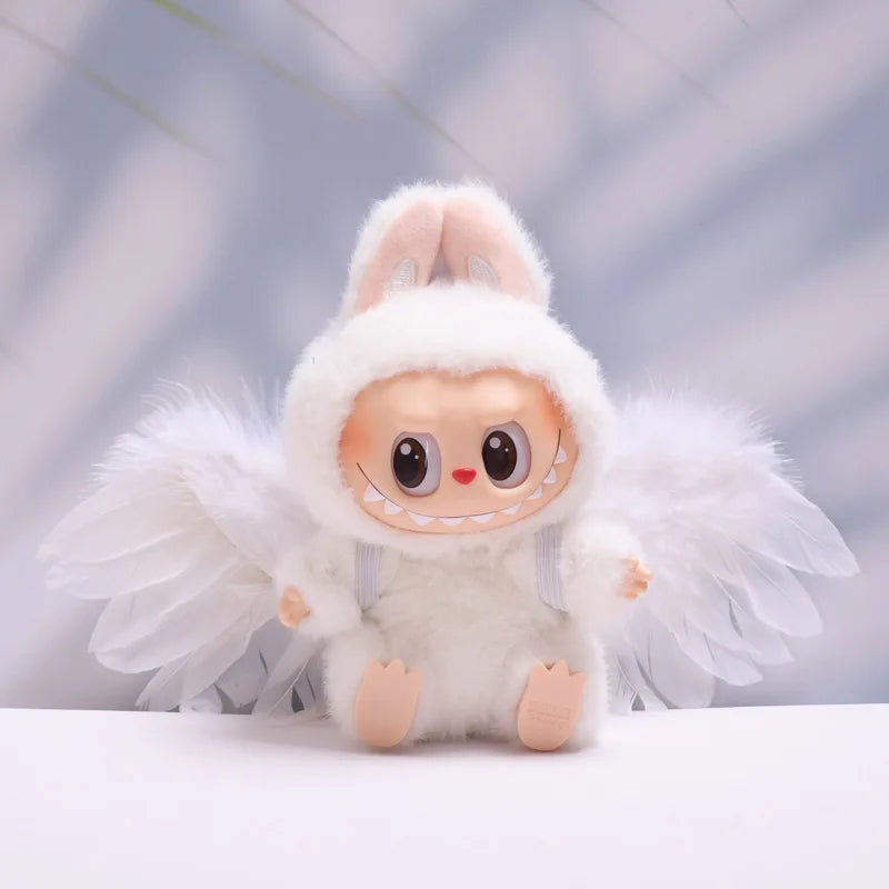 17 cm Puppe Plüsch Dress Up Labubu Puppenkleidung Set Trendiges und süßes Kleidungsstück Anzug Spielzeug Puppenzubehör