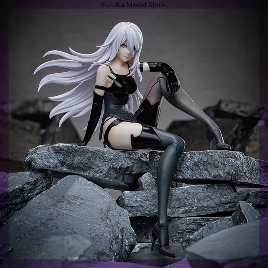 Nier Automata 2B A2 9S Sitzposition Spielfigur Mechanische Lebensform Statue Sammlung Spielzeug Geschenke