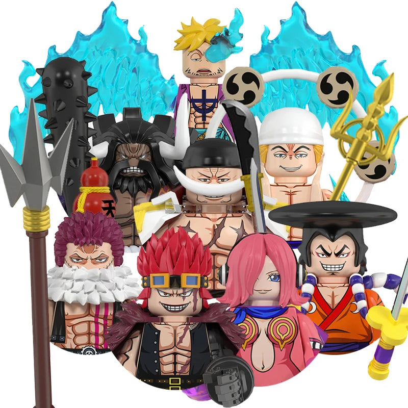MOC Anime Cartoon Bricks Dolls – Mini-Lernpuzzle Bausteine ​​Spielzeug Geschenk
