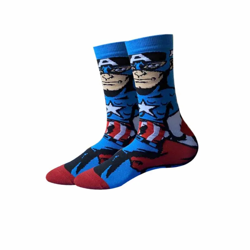 Neue Marvel Anime-Filmsocken – Lustige Wadensocken aus Baumwolle für Männer und Frauen, Cosplay-Hip-Hop-Stil