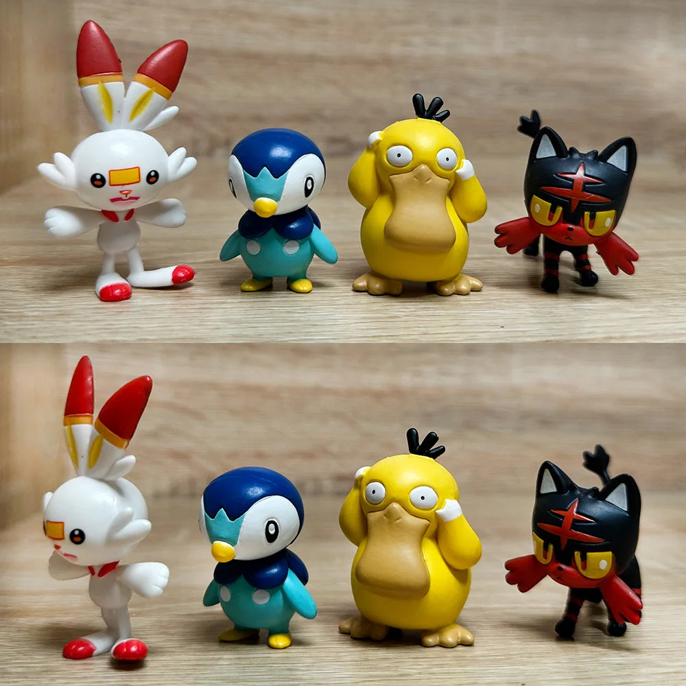 Figurine d'action Pokémon Pikachu Jouets Charmander Squirtle Bulbasaur Petite figurine pour enfants