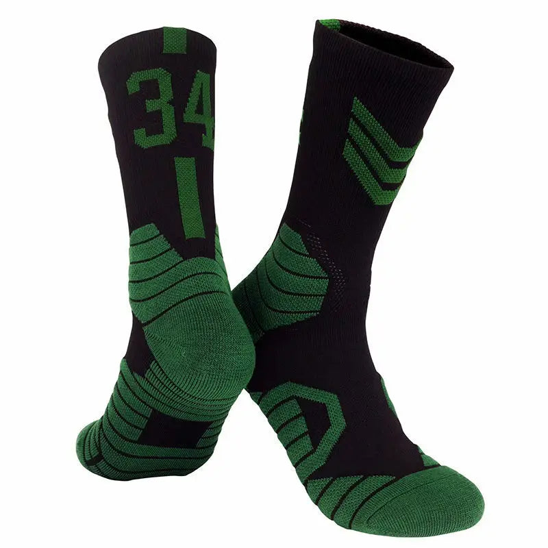 Professionelle Elite-Basketballsocken – Rutschfest, dick, atmungsaktiv für Erwachsene und Kinder