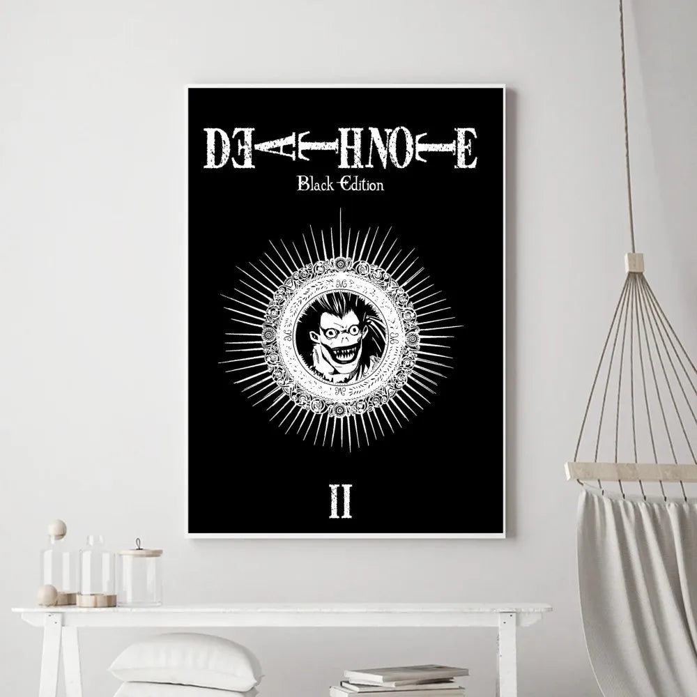 Affiches et impressions d'anime Death Note Hot Poster Sticker mural Petit format