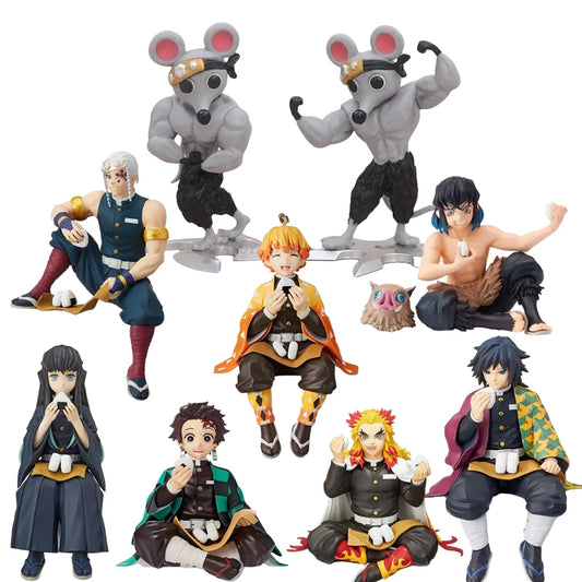 8 cm Tengen Uzui GK Muskelratte Anime Figur Giyu Tomioka/Rengoku Kyoujurou Action Figure Collection