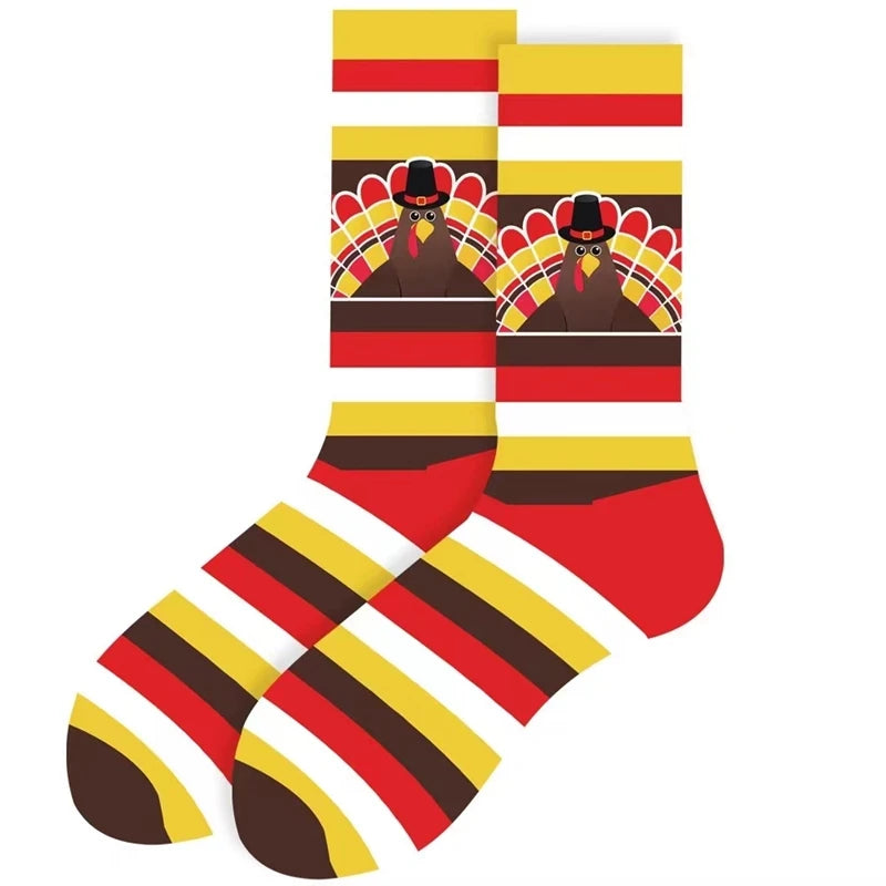 Modische bunte Pflanzen- und Igelsocken – Frühlings-Herbst-Baumwollsocken