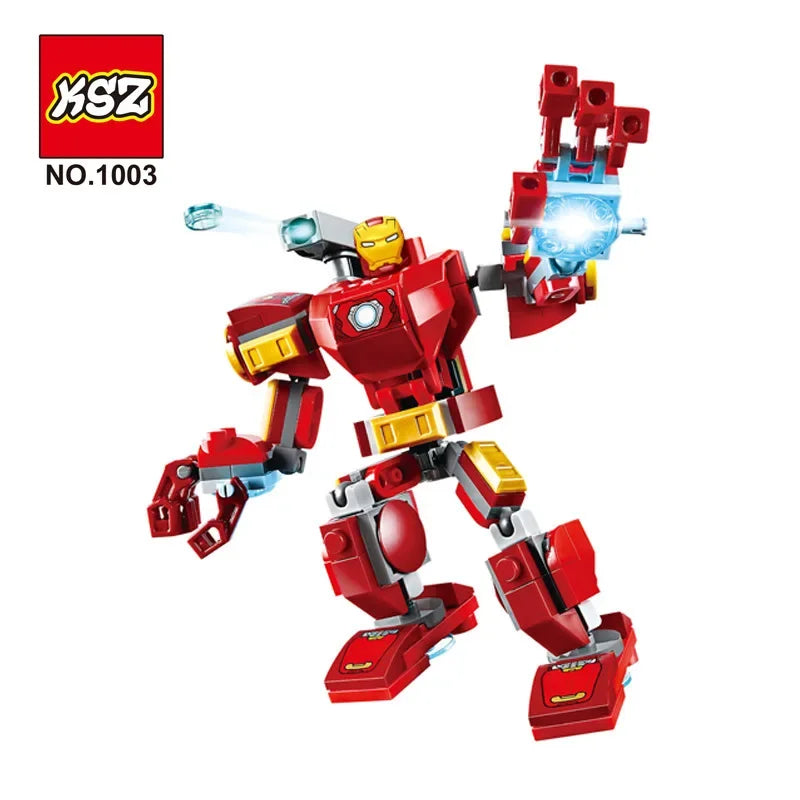 Figurine de héros à construire Iron Big Assembly Figures Action Toys Compatible avec la collection Lego