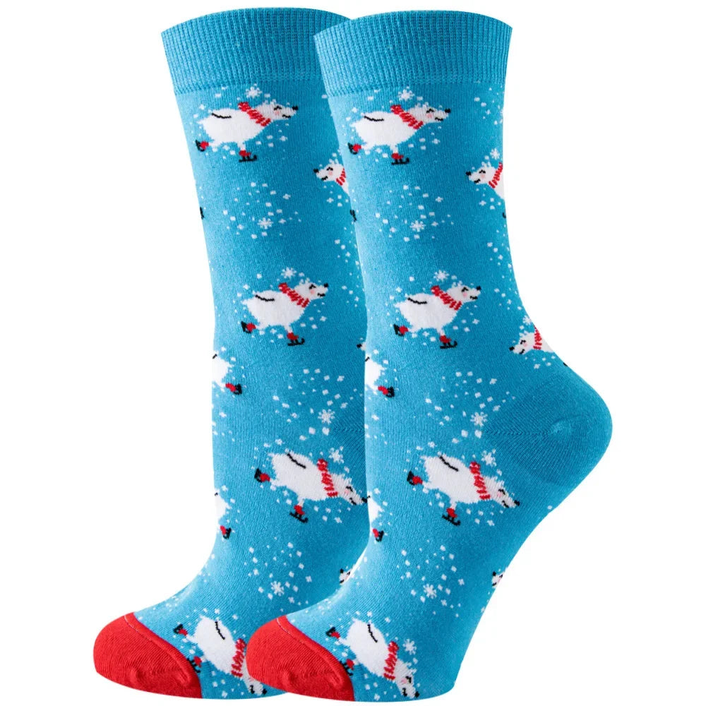 Süße Cartoon Tier & Blumen Socken – Kawaii Harajuku Mode für Herbst & Winter