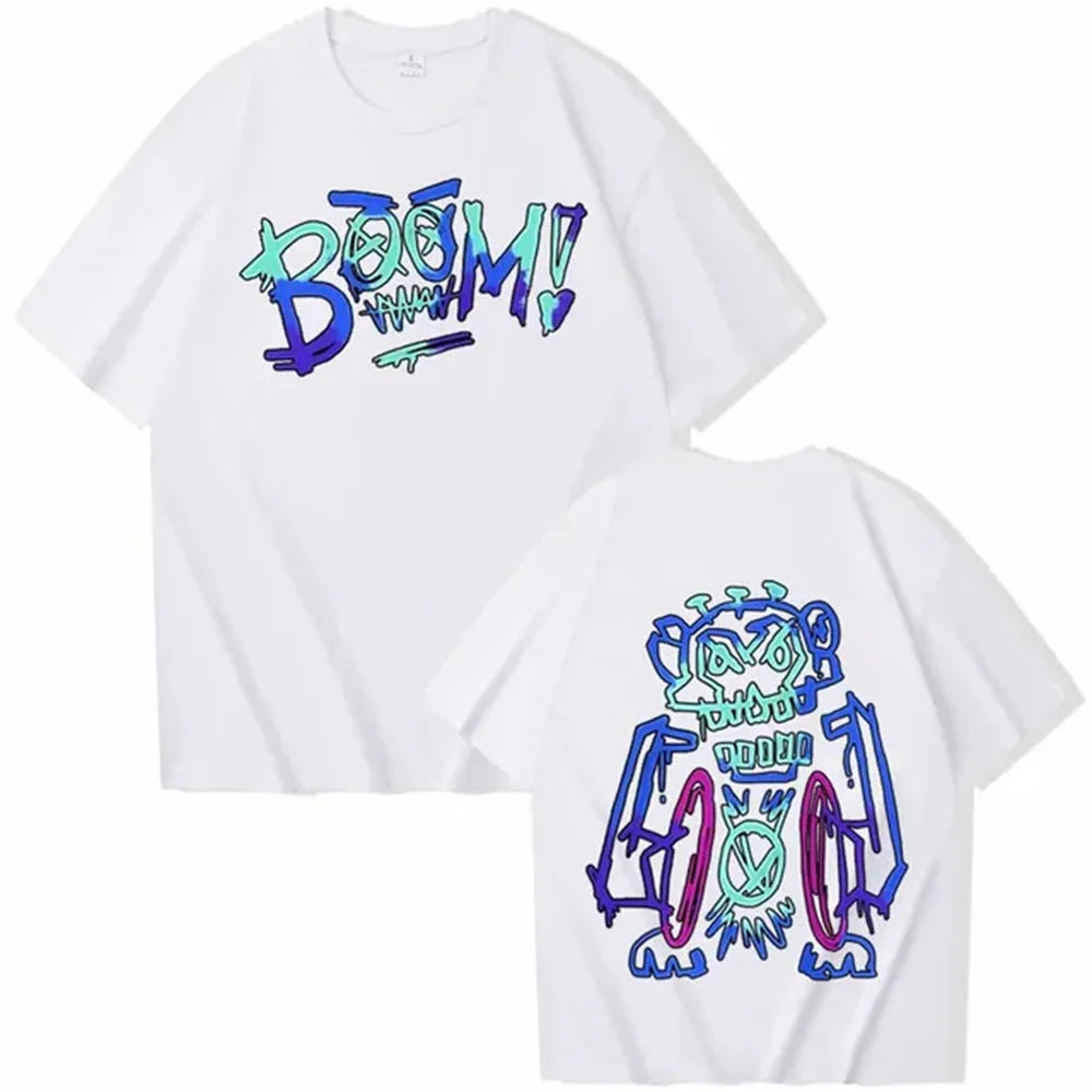 Arcane Jinx T-Shirt Pure Cotton Graphic Anime Streetwear