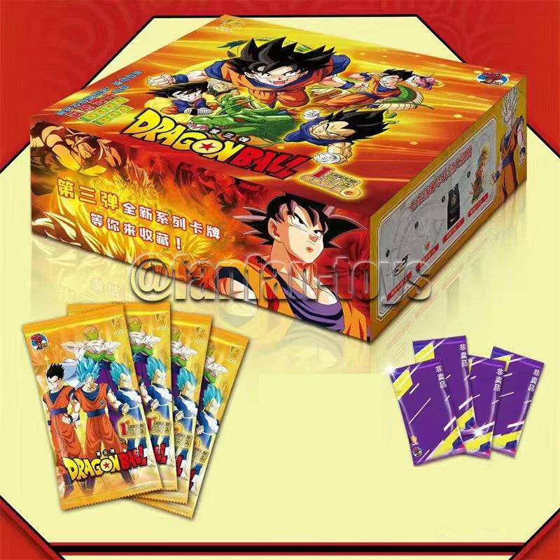 5/25/50 Pcs Dragon Ball Cards Son Goku Saiyan Vegeta TCG Rare Trading Collection Card  Anime