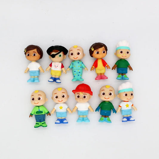 6PCS Super JOJO Coco & Watermelon Figures – Cartoon Anime Model Doll Toy Set for Kids