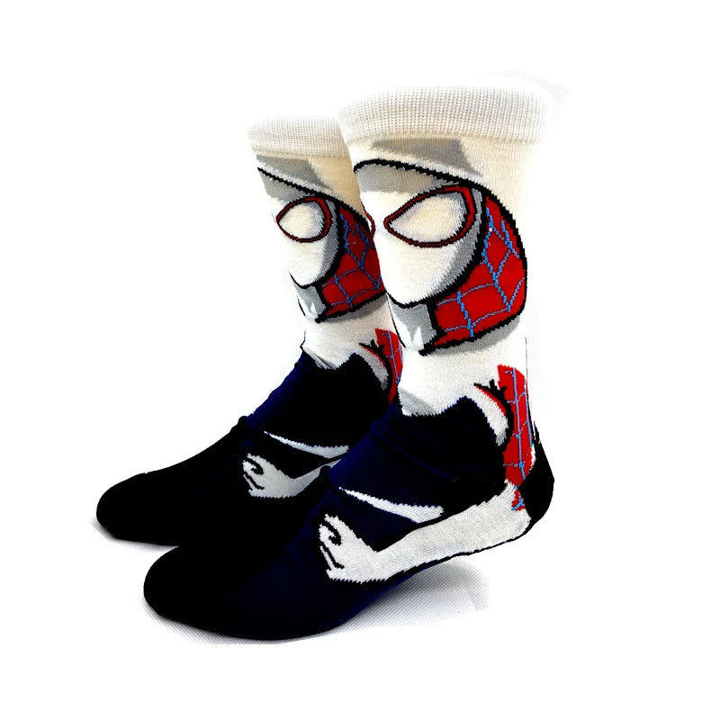 Neue Marvel Anime-Filmsocken – Lustige Wadensocken aus Baumwolle für Männer und Frauen, Cosplay-Hip-Hop-Stil