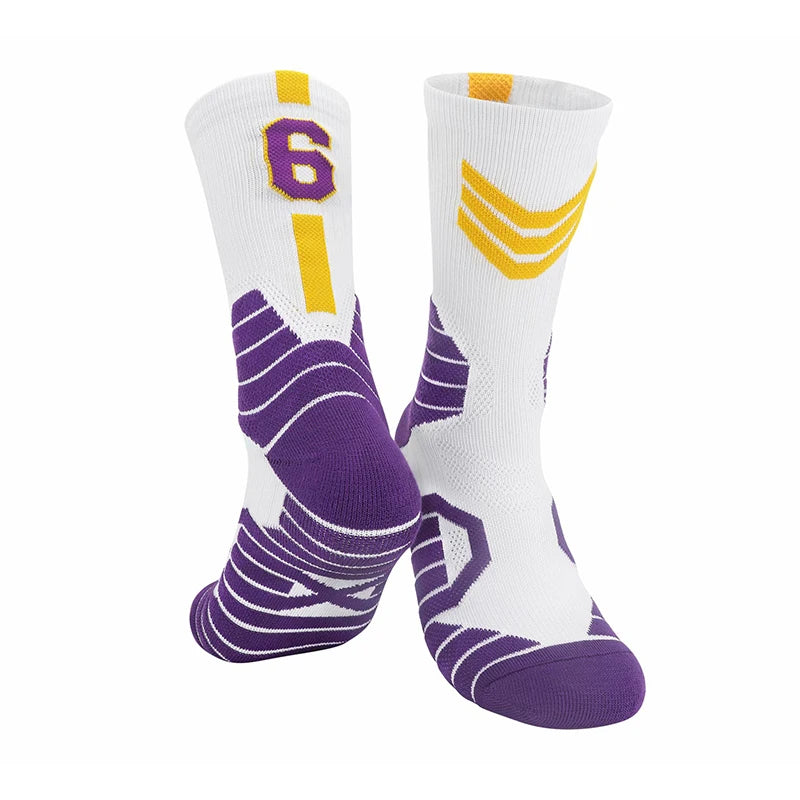 Professionelle Elite-Basketballsocken – Rutschfest, dick, atmungsaktiv für Erwachsene und Kinder