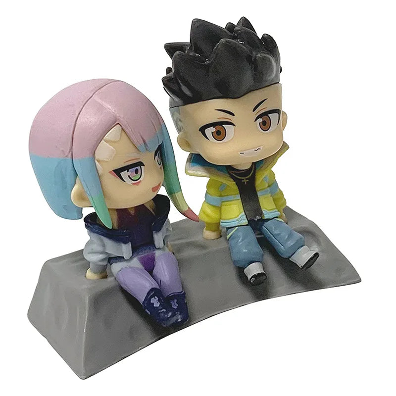 Figurines Cyberpunk : Edgerunners Qset 8 cm – Jouets et décorations de bureau en PVC Lucy &amp; David