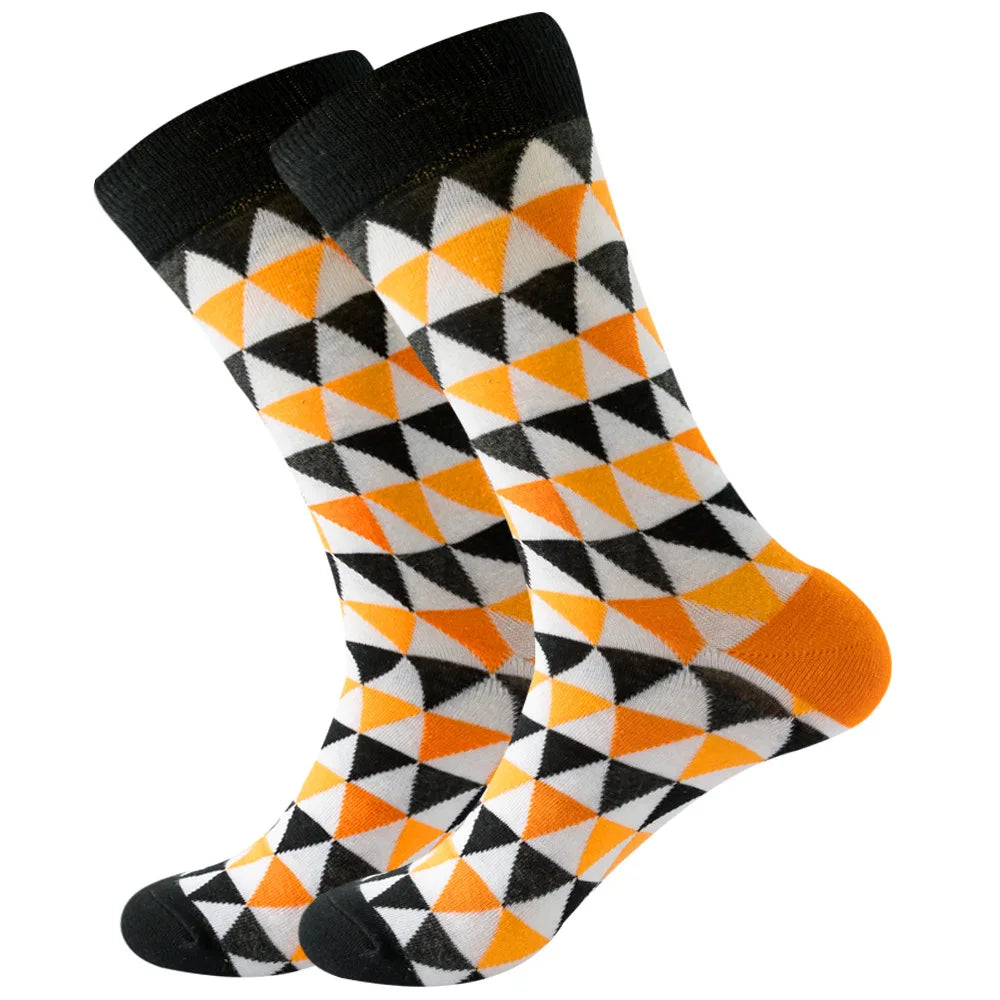 Neue lange Tube-Socken aus gekämmter Baumwolle – Lustige Harajuku Skateboard Crew für Männer