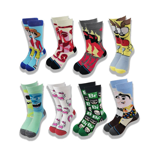 Anime Cosplay Lange Socken – Wadensocken im Hip-Hop-Stil für Männer und Frauen