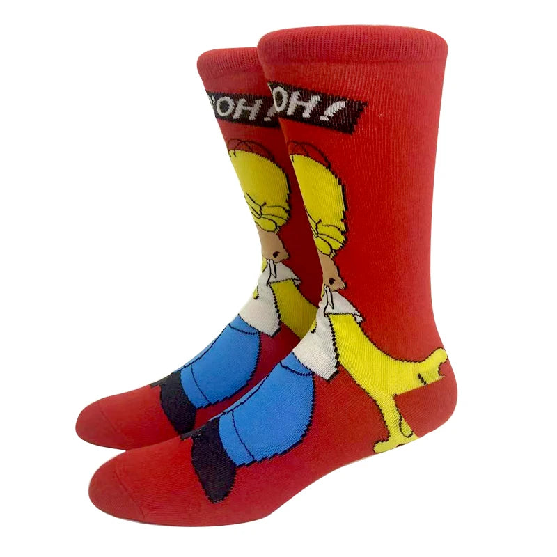 Neue Marvel Anime-Filmsocken – Lustige Wadensocken aus Baumwolle für Männer und Frauen, Cosplay-Hip-Hop-Stil