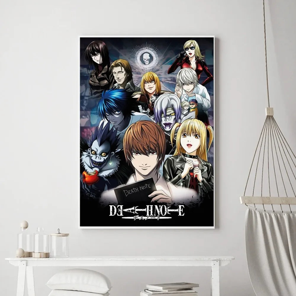 Affiches et impressions d'anime Death Note Hot Poster Sticker mural Petit format