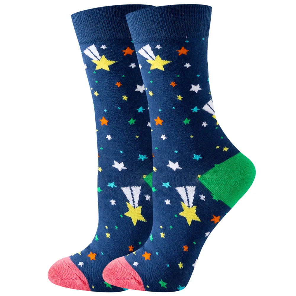 Süße Cartoon Tier & Blumen Socken – Kawaii Harajuku Mode für Herbst & Winter