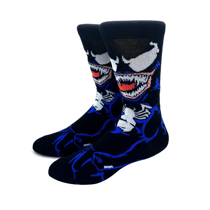 Neue Marvel Anime-Filmsocken – Lustige Wadensocken aus Baumwolle für Männer und Frauen, Cosplay-Hip-Hop-Stil
