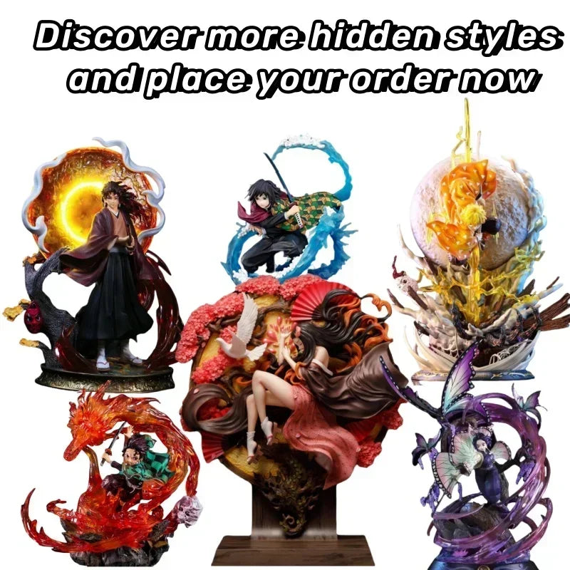 Demon Slayer Mystery Blind Box – Kaufe 1 und bekomme 5! Nezuko, Tanjirou, Inosuke und weitere Überraschungsfiguren