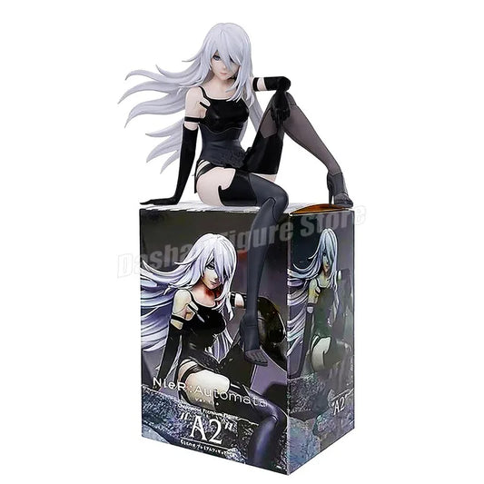 Anime NieR: Automata YoRHa Actionfigur Nudelstopper 2B 9S Sitzhaltung Figuren Sammlung Spielzeug