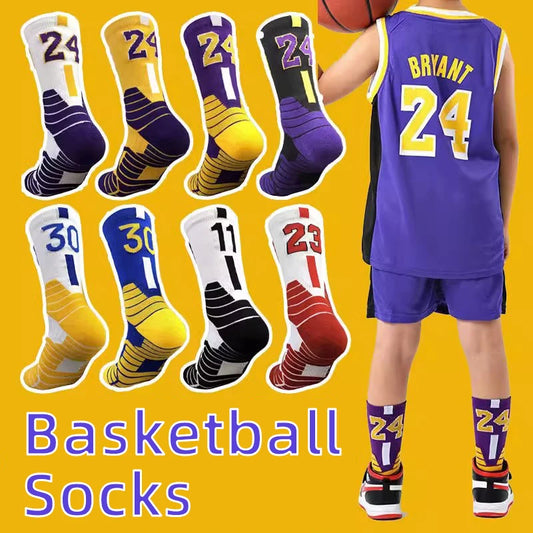 Professionelle Elite-Basketballsocken – Rutschfest, dick, atmungsaktiv für Erwachsene und Kinder
