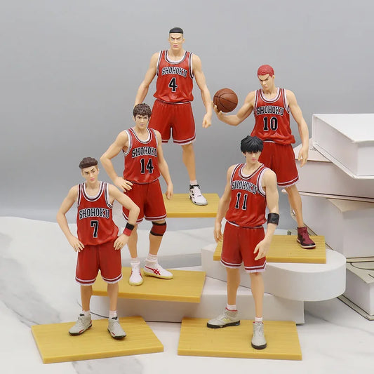 Slam Dunk Figurine Anime Sakuragi Hanamichi Hisashi Mitsui Ryota Miyagi Takenori Akagi Figurine jouet 17 cm