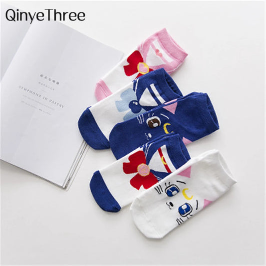 Neue Sailor Moon Baumwollsocken – Süße, atmungsaktive und lustige Frühlingssocken für Damen