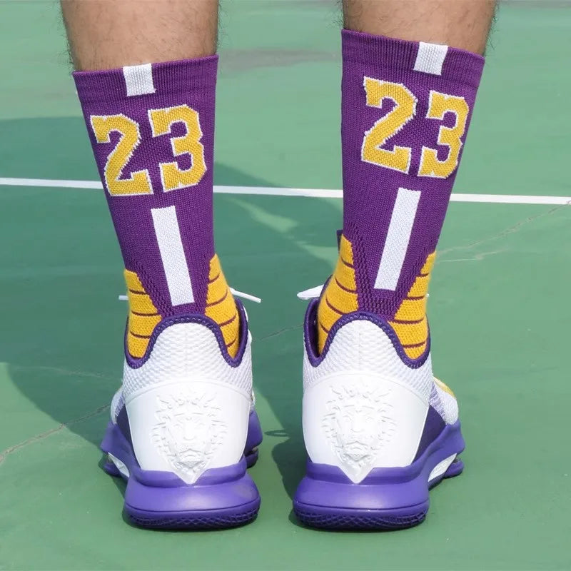 Professionelle Elite-Basketballsocken – Rutschfest, dick, atmungsaktiv für Erwachsene und Kinder