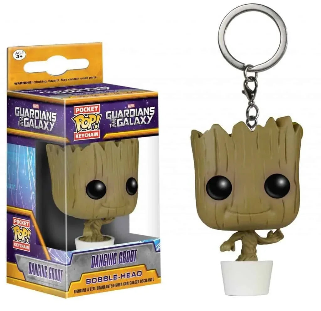 FUNKO POP Gardiens de la Galaxie Grooted Joker Morty Porte-clés Jouet Suicide Squad Figurines d'action en vinyle Jouets