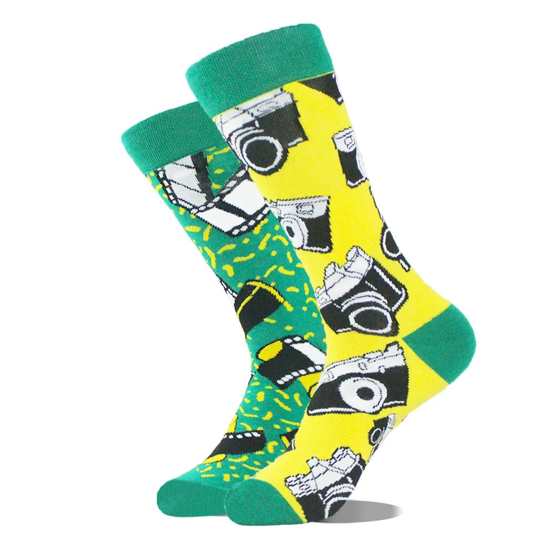 AB Happy Cotton Chaussettes amusantes Panda Duck Crazy Design Sokken